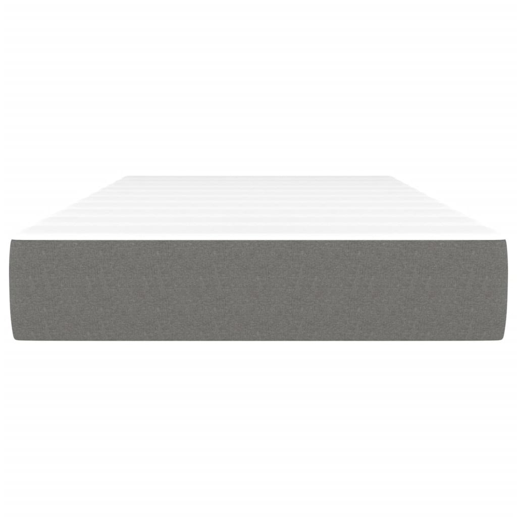 Pocket Spring Bed Mattress Dark Grey 107x203x20 cm Super Single Fabric
