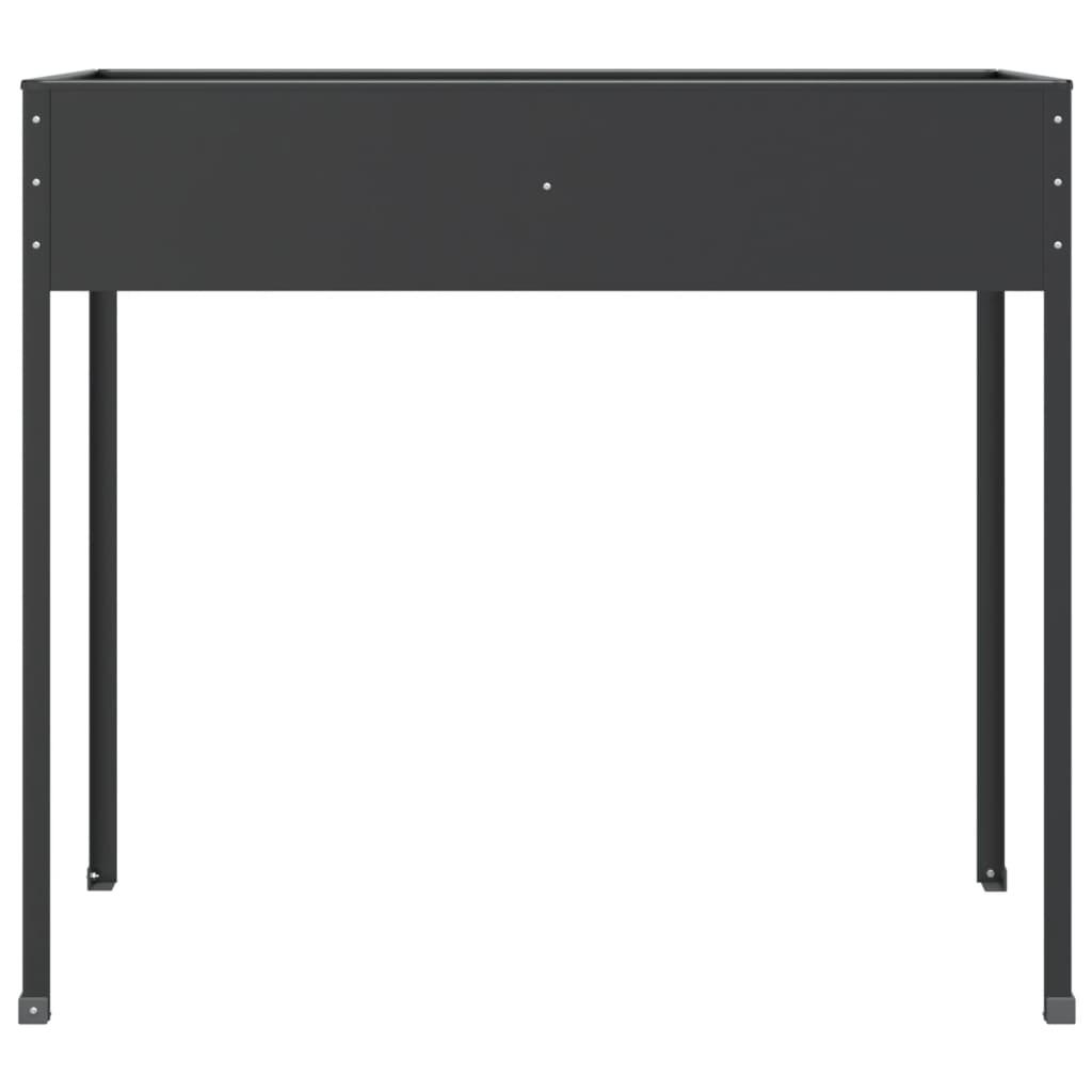 Garden Planter Anthracite 100.5x40.5x90 cm Galvanised Steel