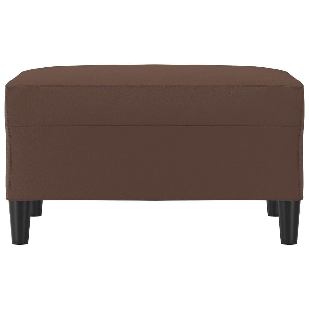 Footstool Brown 70x55x41 cm Faux Leather