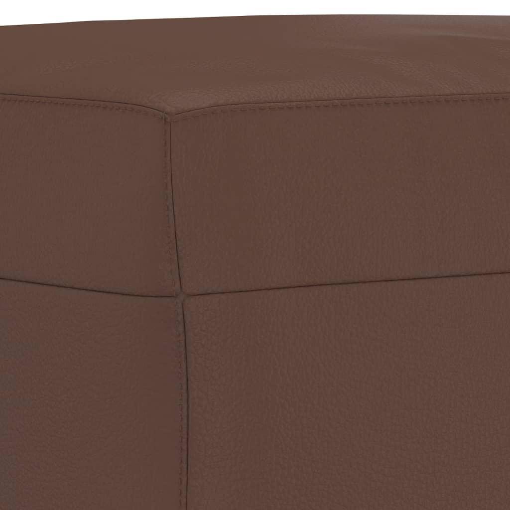 Footstool Brown 70x55x41 cm Faux Leather