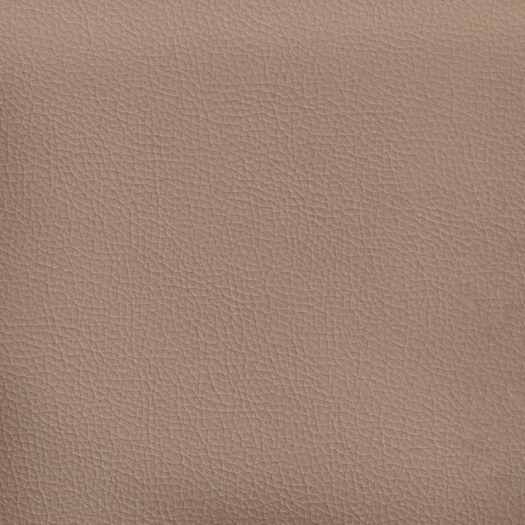 Footstool Cappuccino 60x50x41 cm Faux Leather