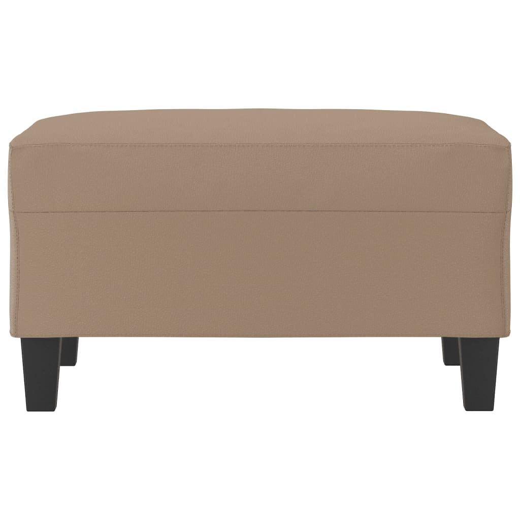 Footstool Cappuccino 70x55x41 cm Faux Leather