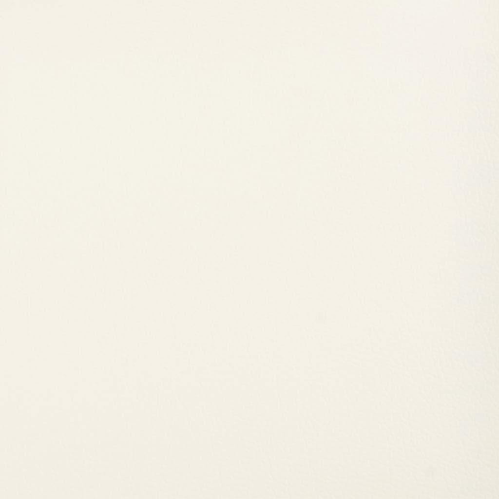 Throw Pillows 2 pcs Cream 40x40 cm Faux Leather