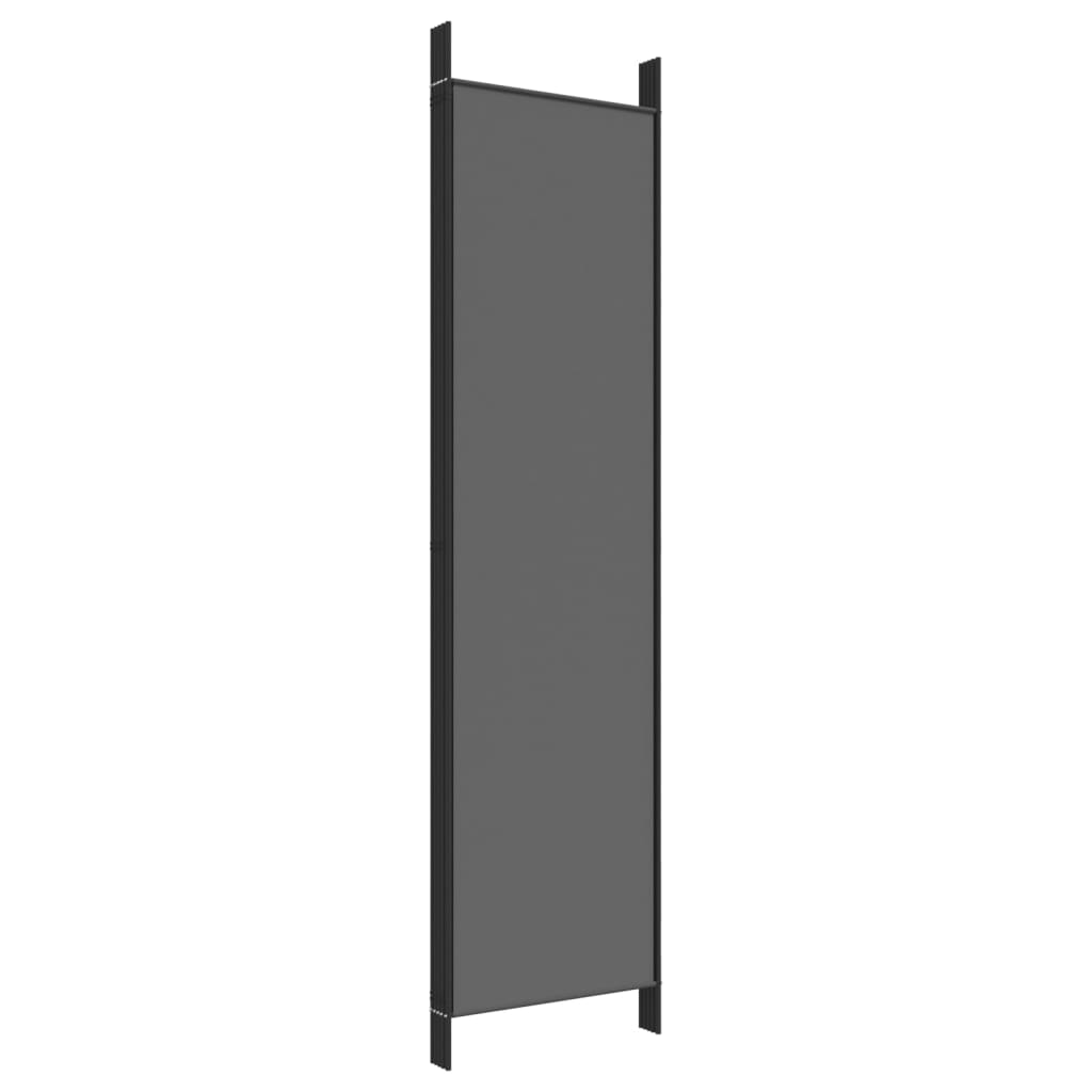 5-Panel Room Divider Anthracite 250x200 cm Fabric