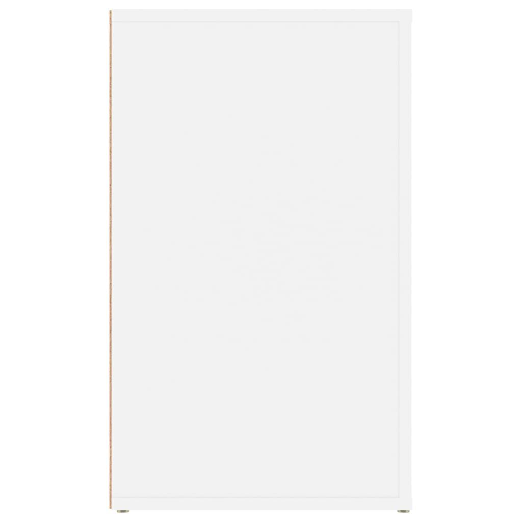 Bedside Cabinet White 50x36x60 cm Engineered Wood