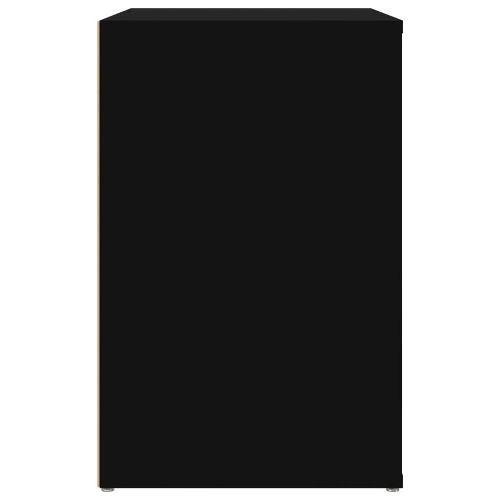 Shoe Cabinet Black 130x35x54 cm Engineered Wood