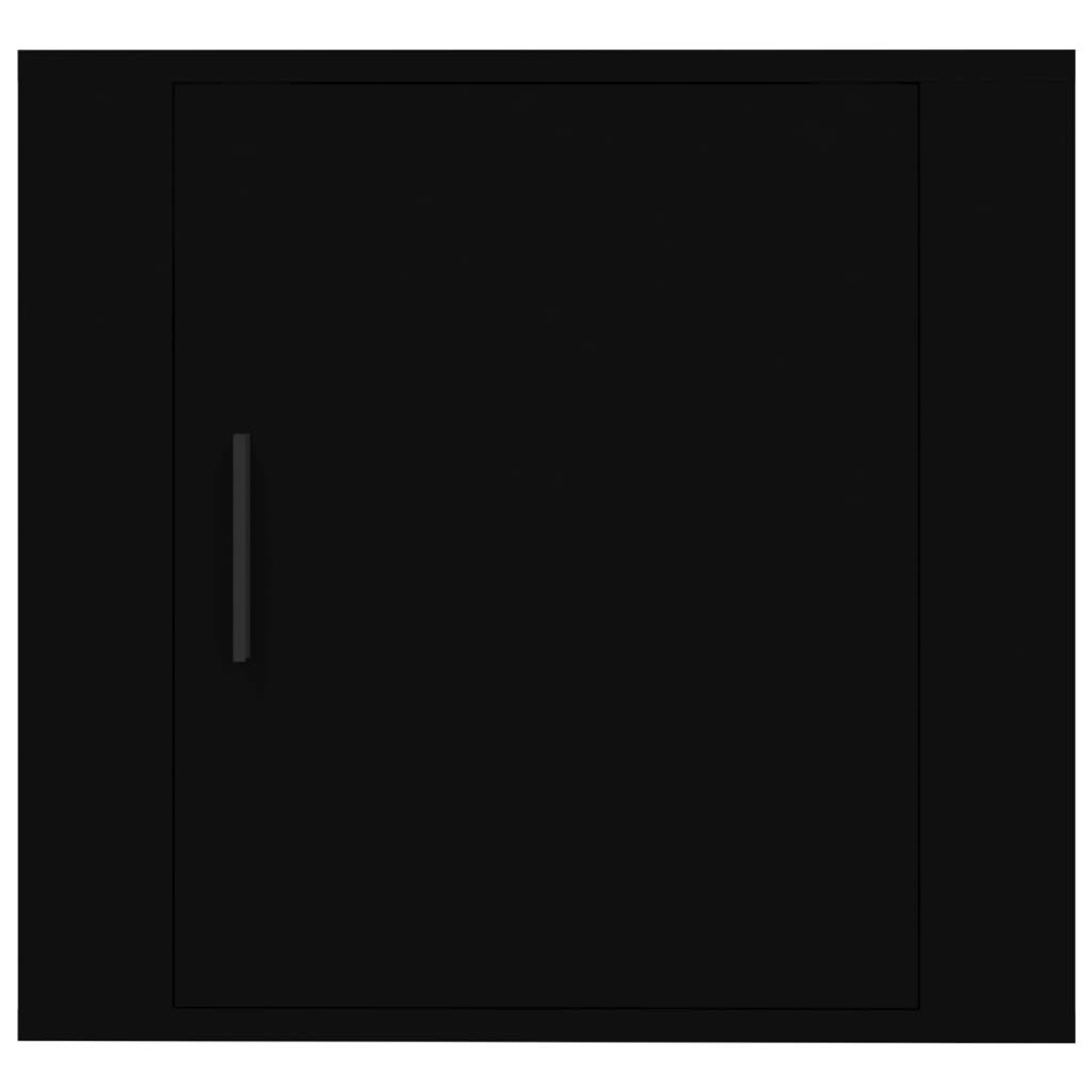 Wall-mounted Bedside Cabinets 2 pcs Black 50x30x47 cm