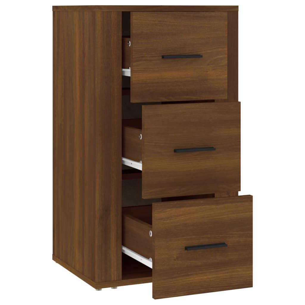 Sideboard Brown Oak 40x33x70 cm Engineered Wood