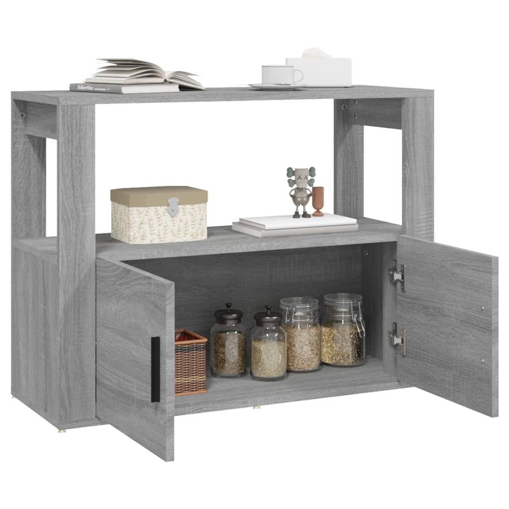 Sideboard Grey Sonoma 80x30x60 cm Engineered Wood
