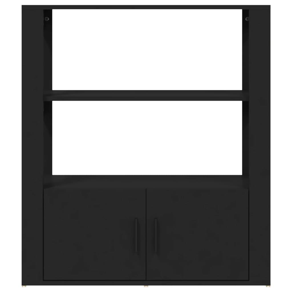 Sideboard Black 80x30x90 cm Engineered Wood
