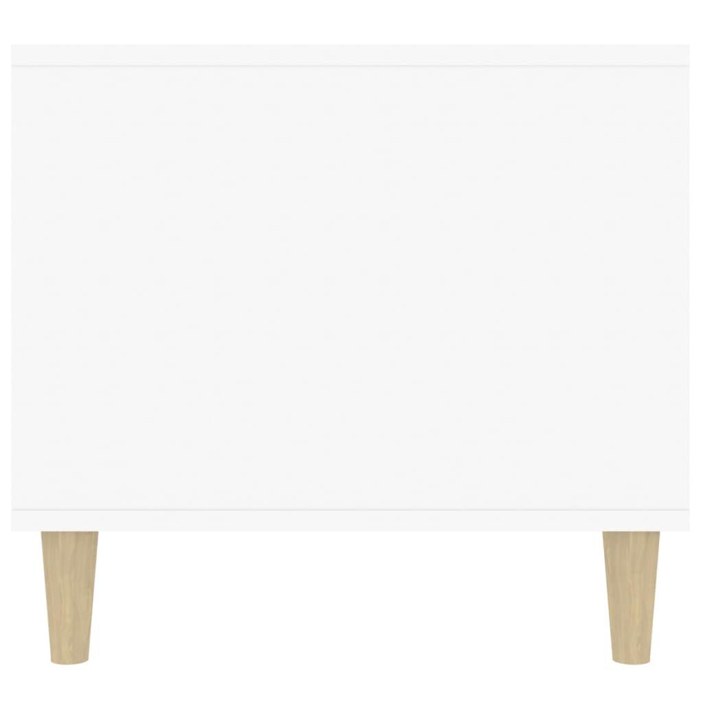 Coffee Table High Gloss White 90x49x45 cm Engineered Wood