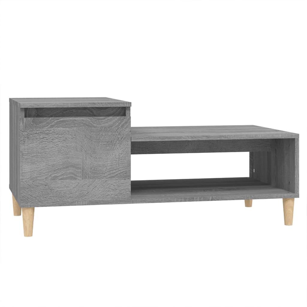 Coffee Table Grey Sonoma 100x50x45 cm Engineered Wood