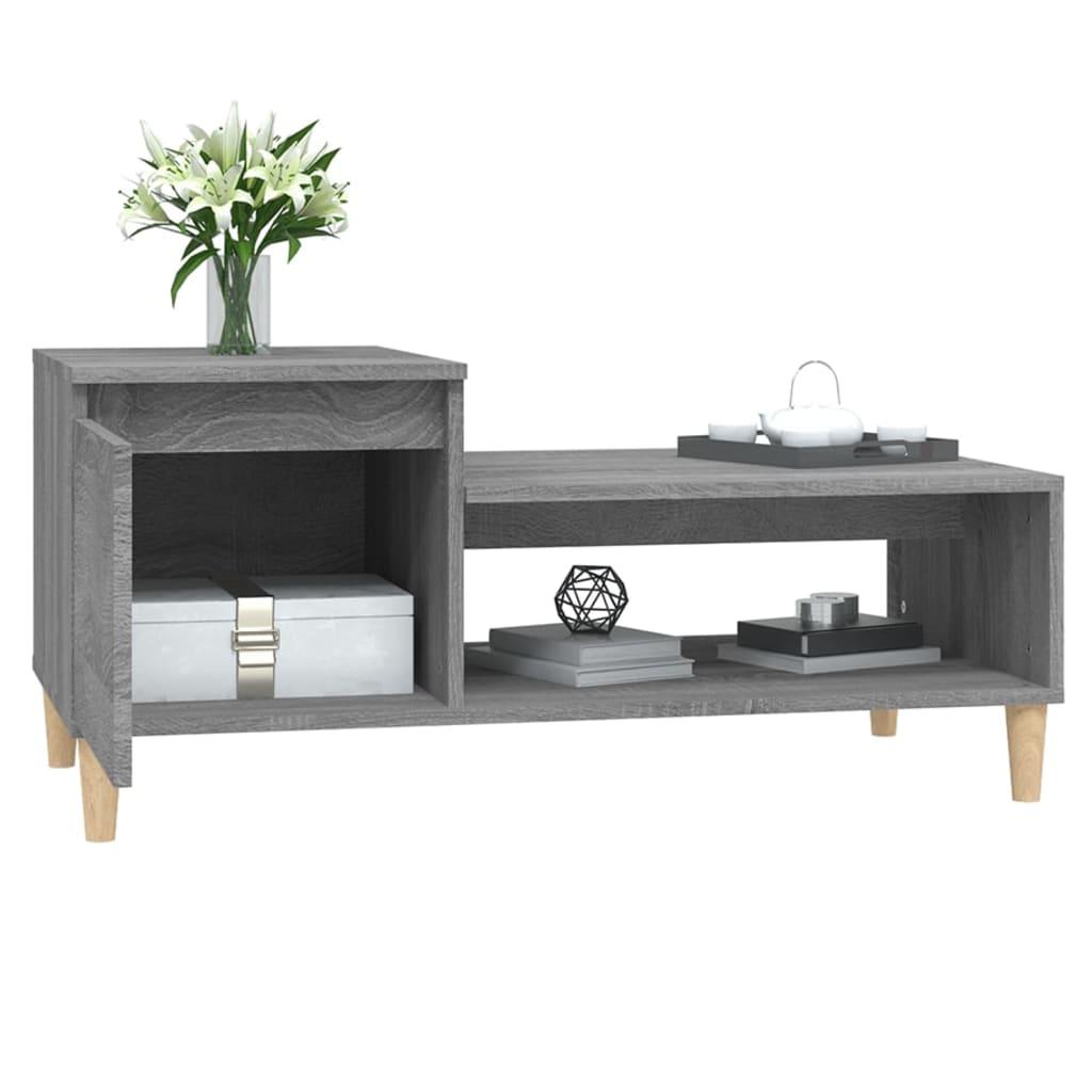 Coffee Table Grey Sonoma 100x50x45 cm Engineered Wood