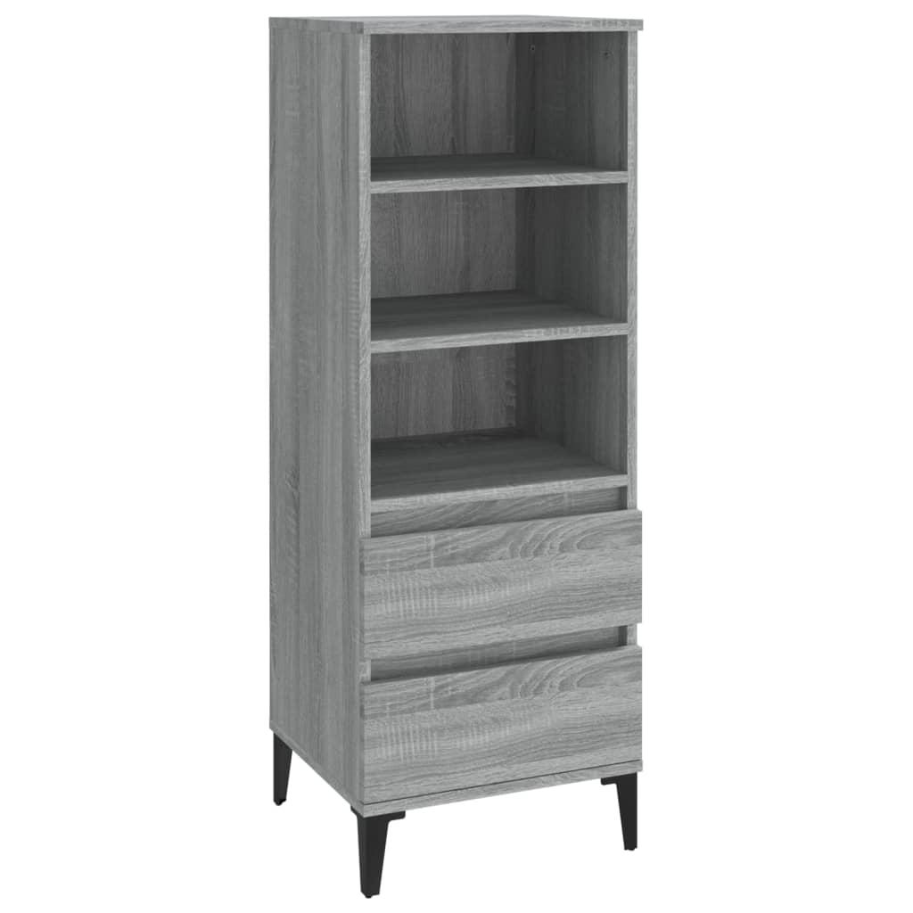 Highboard Grey Sonoma 40x36x110 cm Engineered Wood