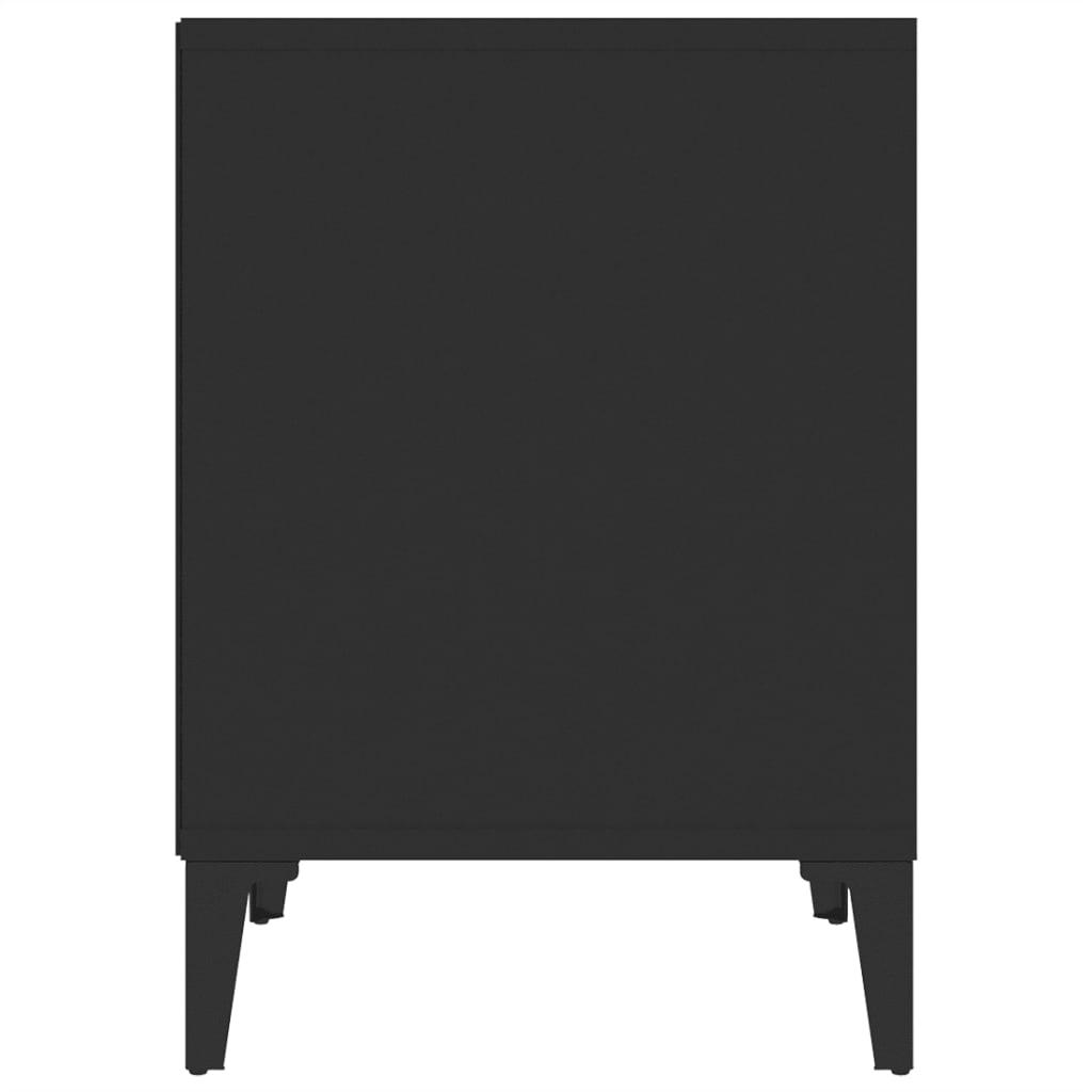 Bedside Cabinets 2 pcs Black 40x35x50 cm