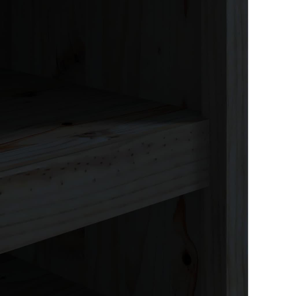 Outdoor Kitchen Cabinet MEPPEL Black 106x55x64 cm Solid Wood Pine