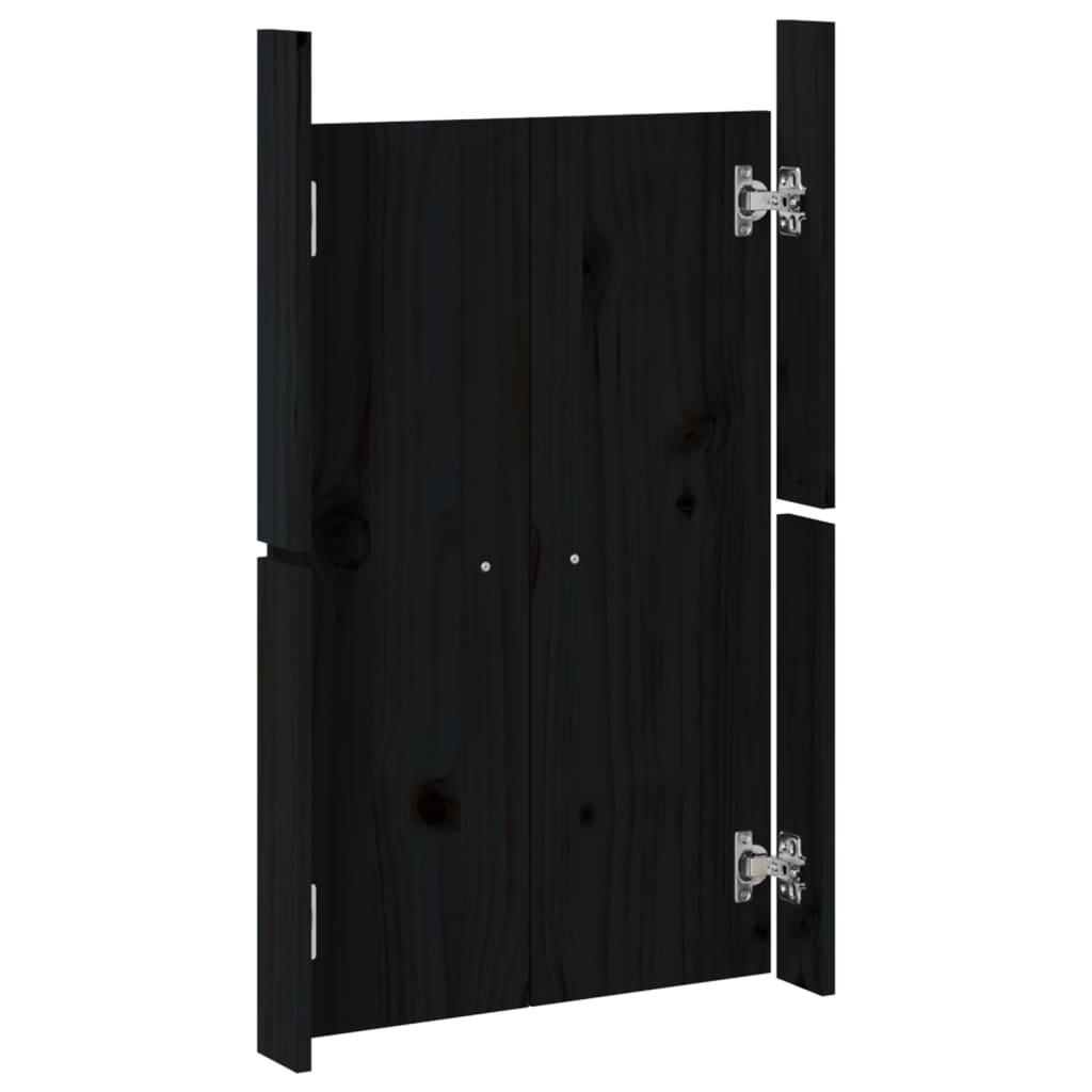 Outdoor Kitchen Doors MEPPEL Black 50x9x82 cm Solid Wood Pine