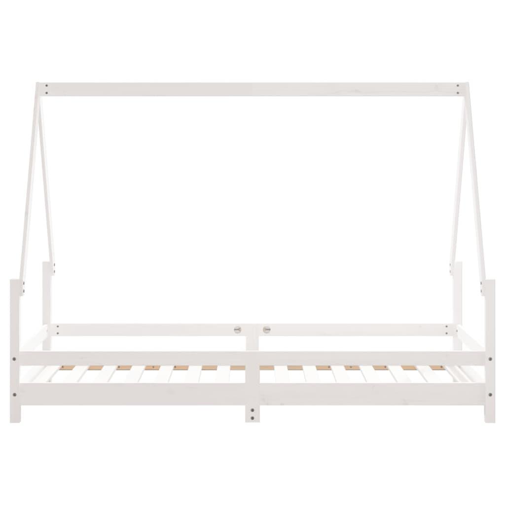 Kids Bed Frame White 90x190 cm Solid Wood Pine