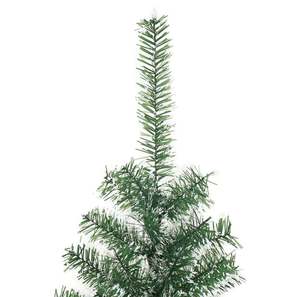 Artificial Christmas Tree with Flocked Snow Green 210 cm