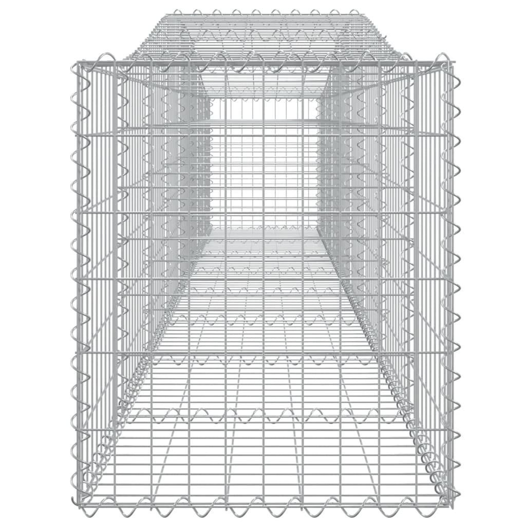 Arched Gabion Baskets 3 pcs 400x50x60/80 cm Galvanised Iron