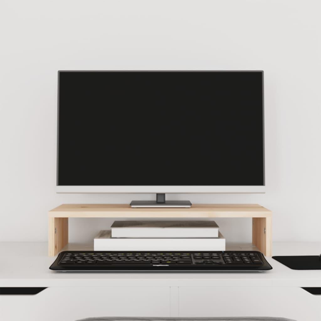 Monitor Stand 50x27x10 cm Solid Wood Pine
