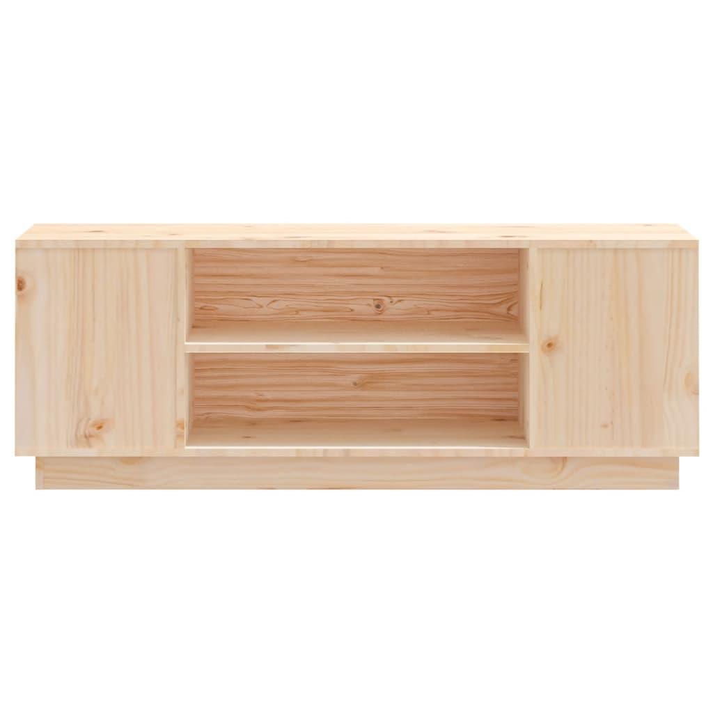 TV Cabinet 110x35x40.5 cm Solid Wood Pine