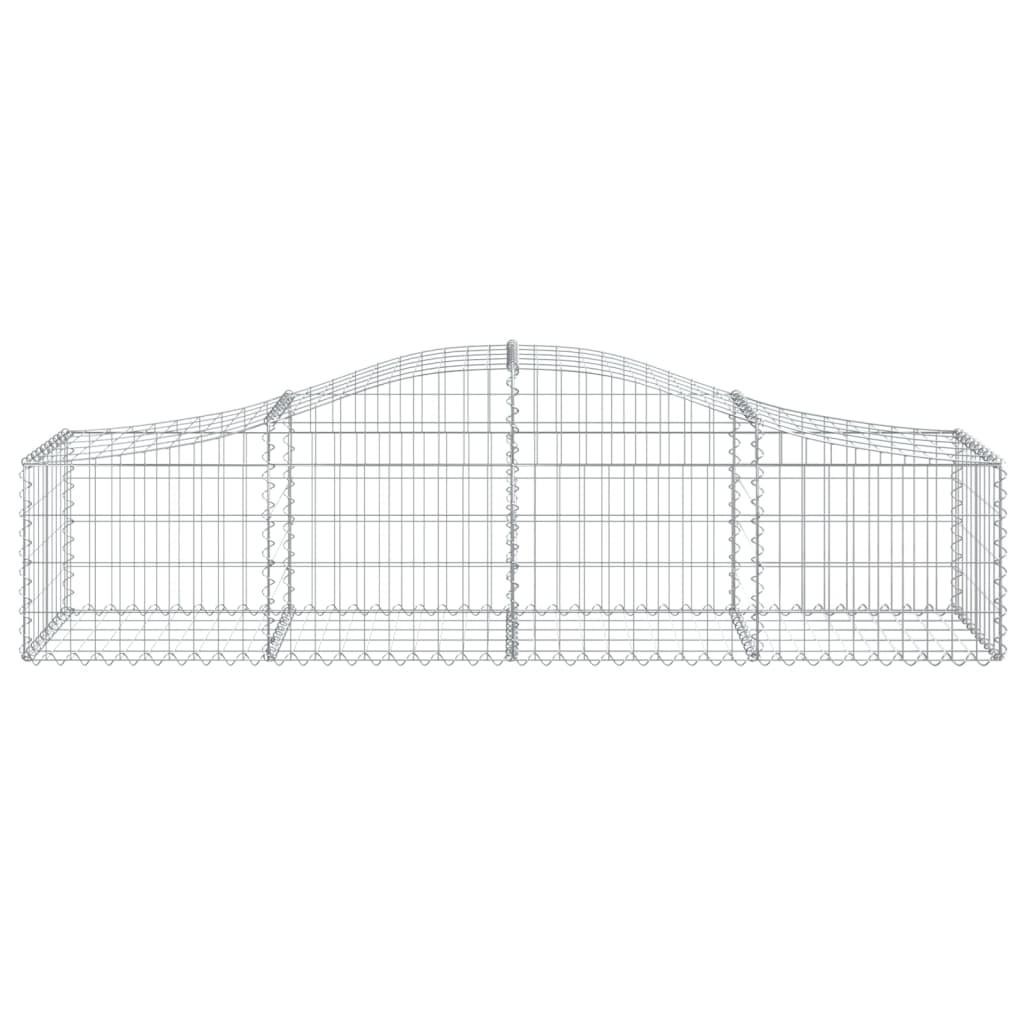 Arched Gabion Basket 200x50x40/60 cm Galvanised Iron