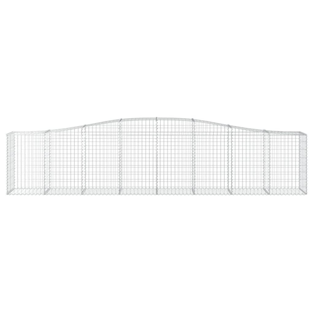 Arched Gabion Basket 400x50x80/100 cm Galvanised Iron