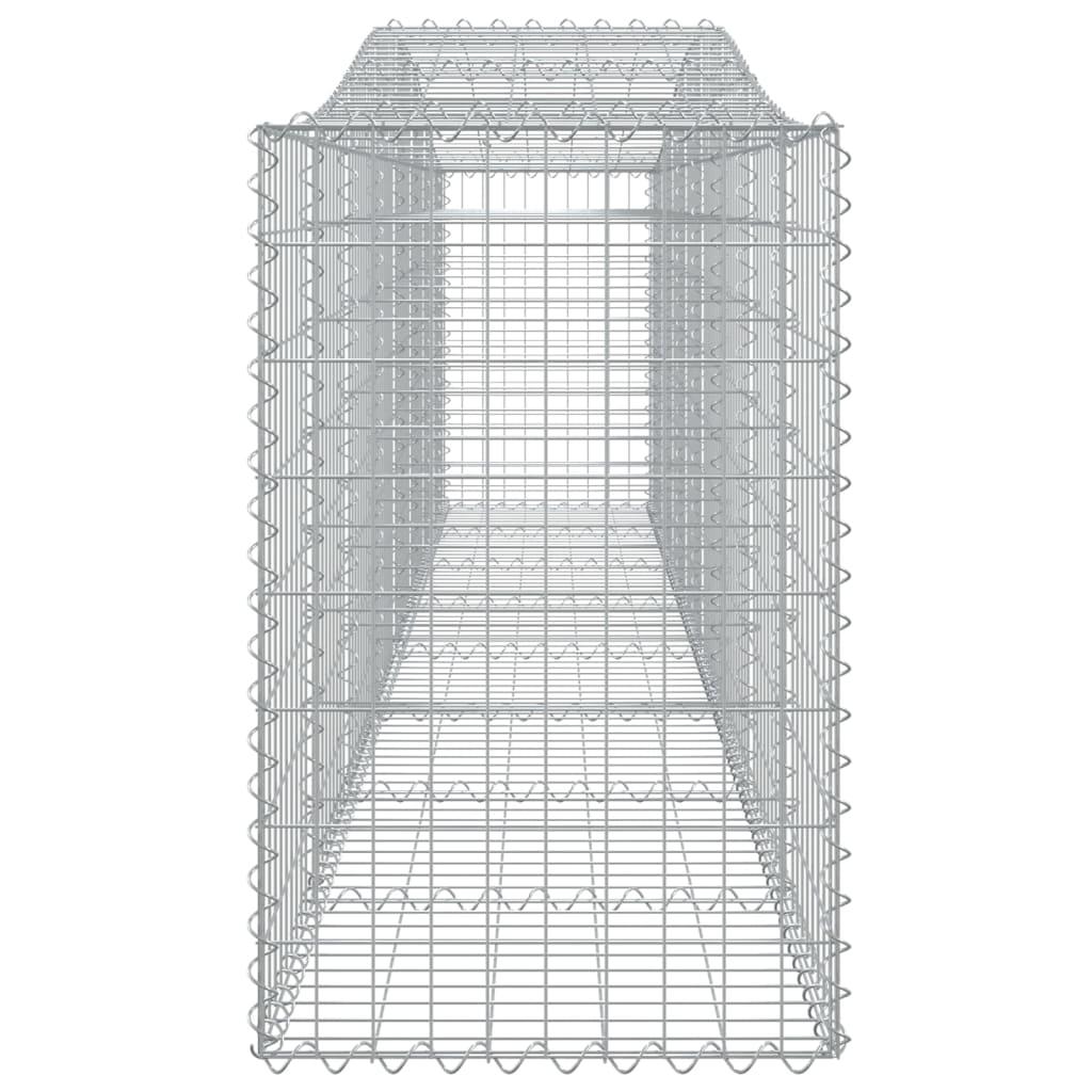 Arched Gabion Basket 400x50x80/100 cm Galvanised Iron