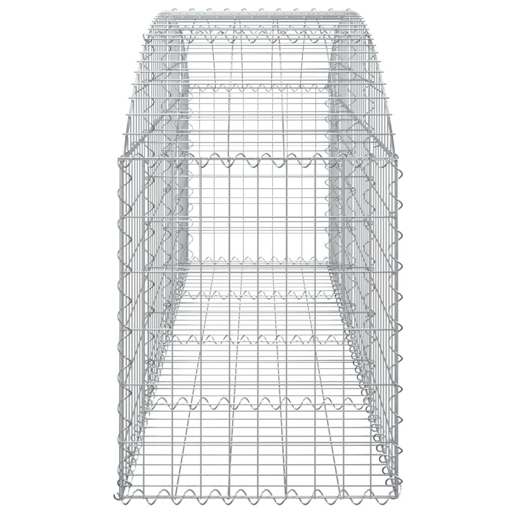 Arched Gabion Basket 200x50x60/80 cm Galvanised Iron
