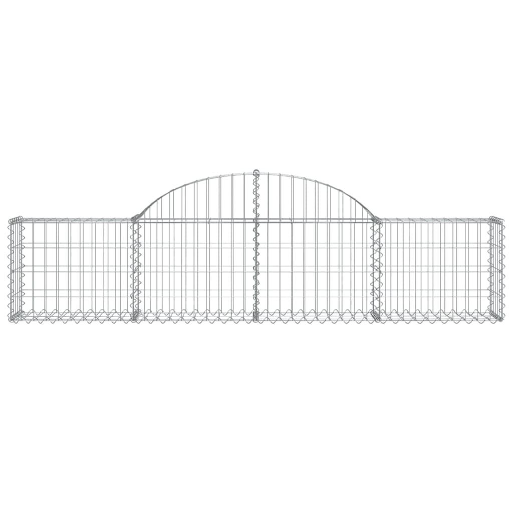 Arched Gabion Basket 200x30x40/60 cm Galvanised Iron