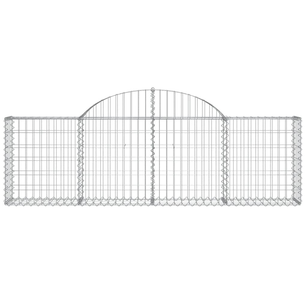 Arched Gabion Basket 200x30x60/80 cm Galvanised Iron
