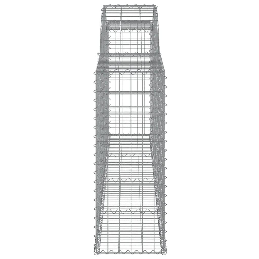 Arched Gabion Basket 300x30x80/100 cm Galvanised Iron