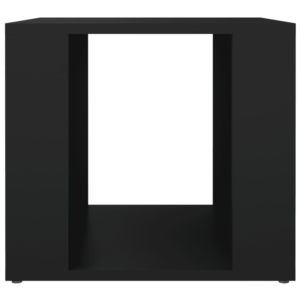 Bedside Table Black 41x40x36 cm Engineered Wood