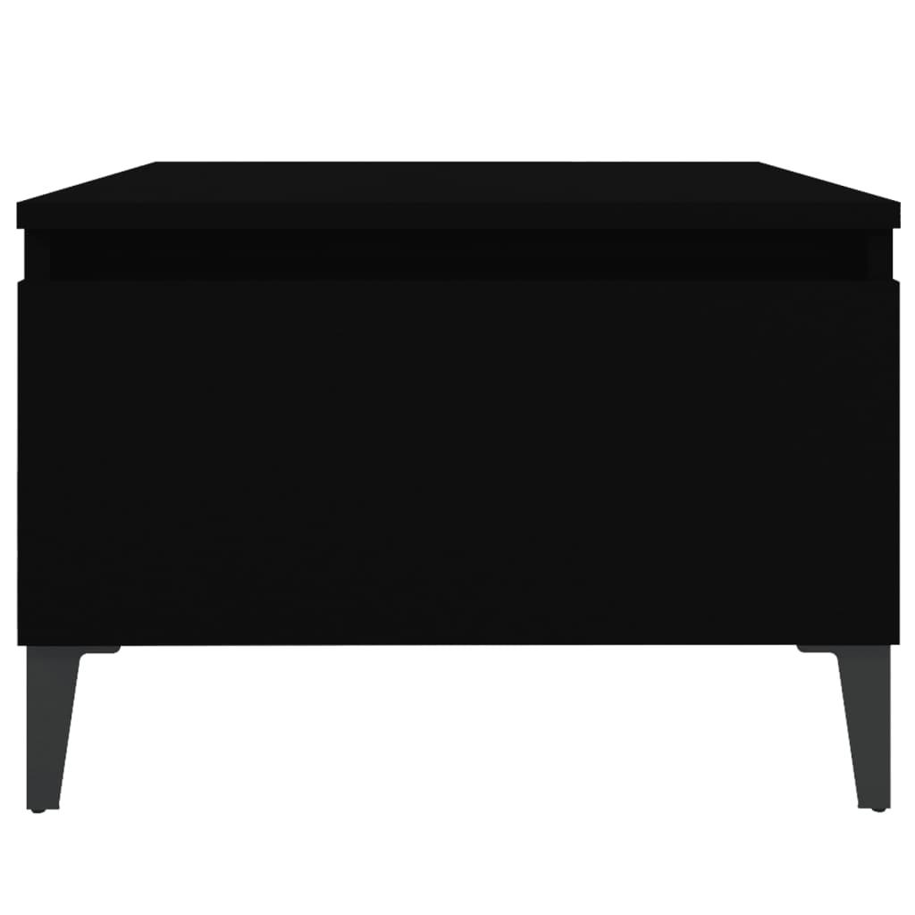 Side Tables 2 pcs Black 50x46x35 cm Engineered Wood