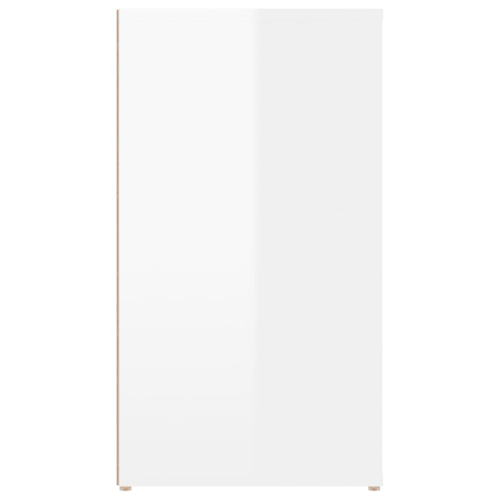 Sideboard High Gloss White 100x33x59.5 cm Engineered Wood