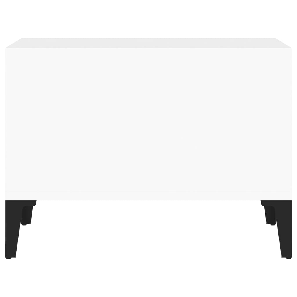 Coffee Table High Gloss White 60x50x36.5 cm Engineered Wood