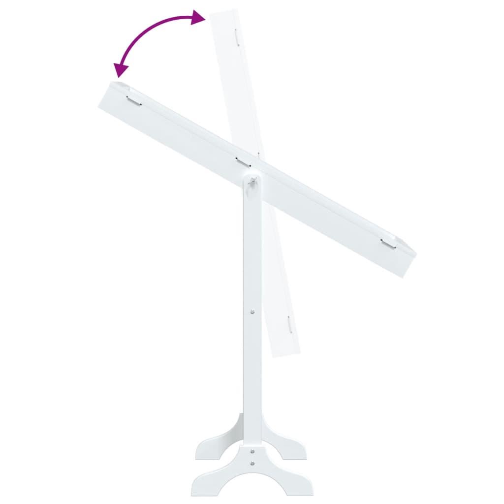 Free-Standing Mirror White 34x37x146 cm