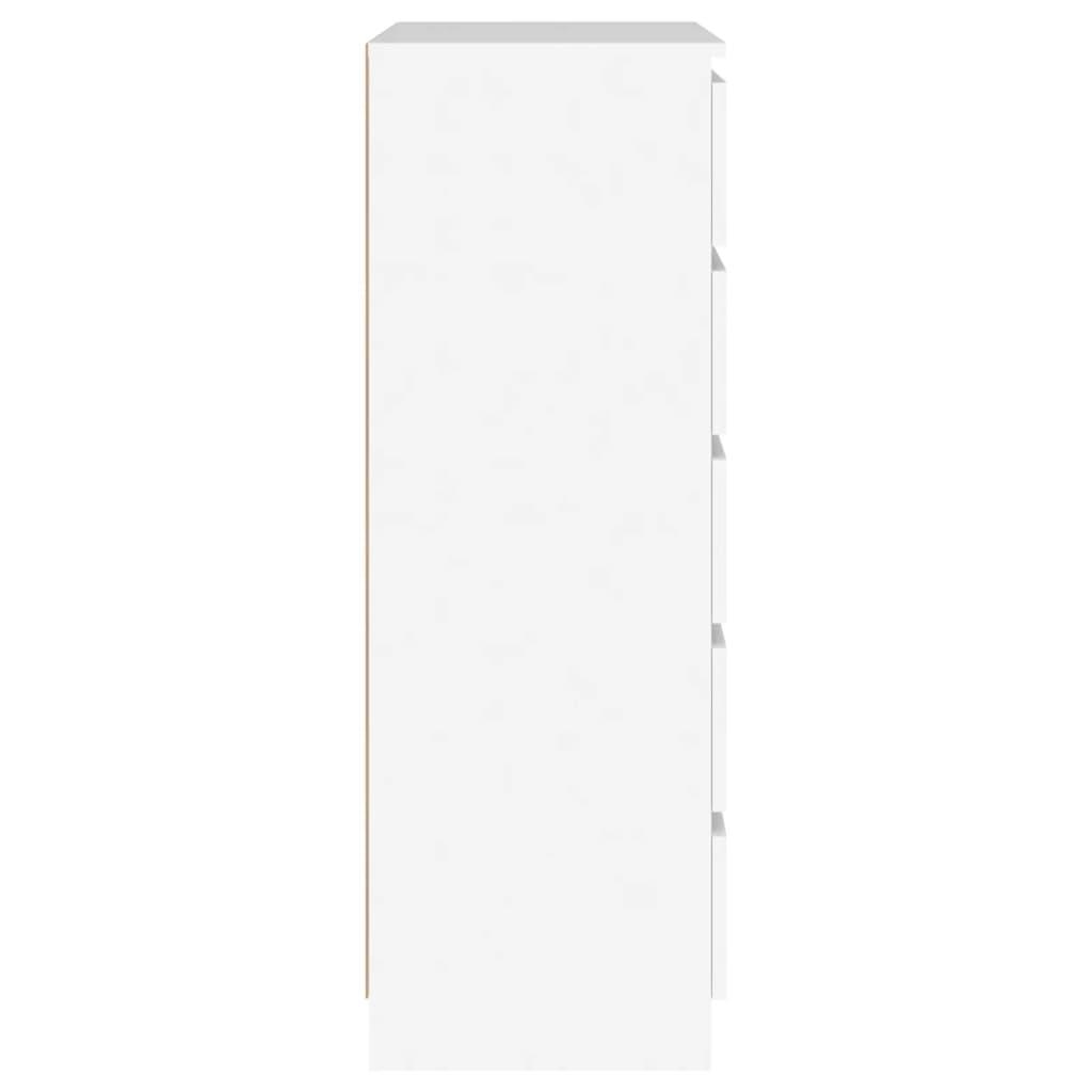 Drawer Cabinet White 60x36x103 cm Engineered Wood