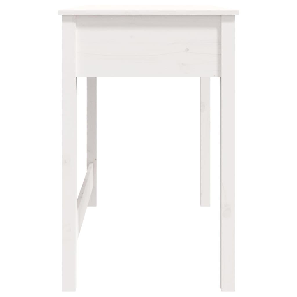 Desk with Drawers White 100x50x78 cm Solid Wood Pine