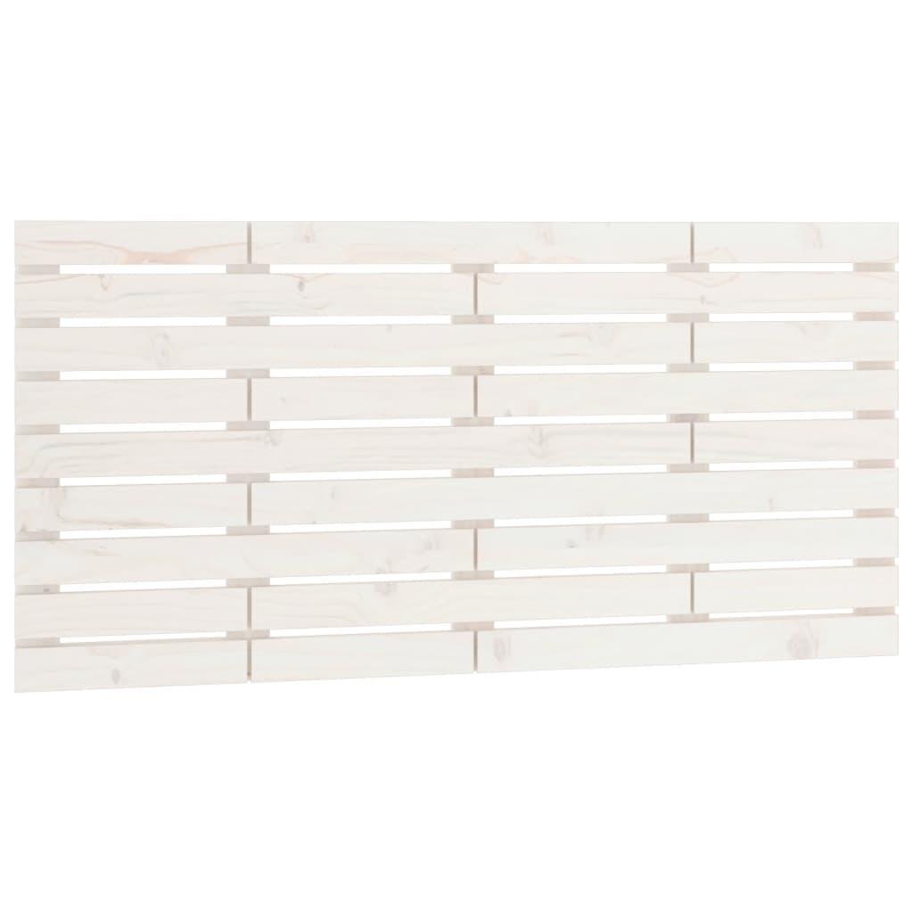 Wall Headboard White 141 cm Solid Wood Pine