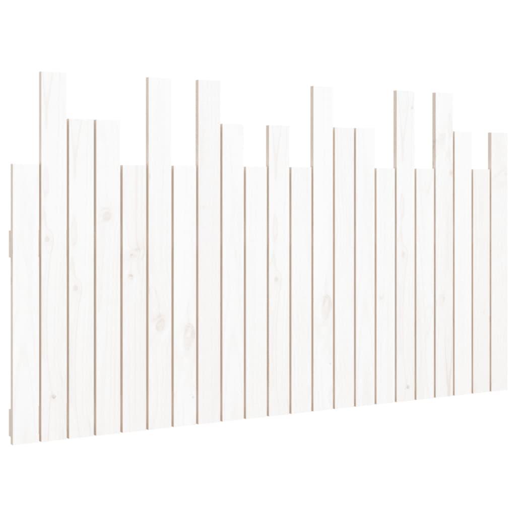 Wall Headboard White 140 cm Solid Wood Pine