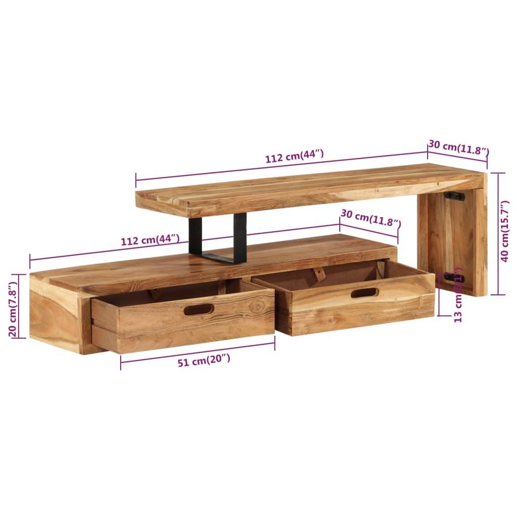 TV Stand Solid Wood Acacia