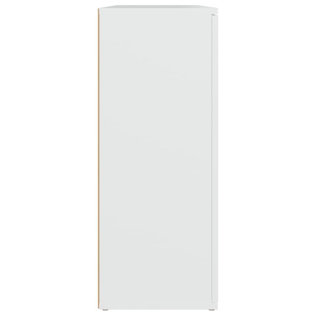 Sideboard White 91x29.5x75 cm Engineered Wood