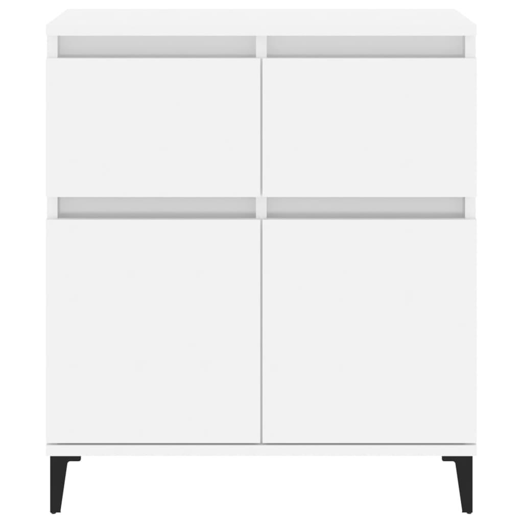 Sideboard High Gloss White 60x35x70 cm Engineered Wood