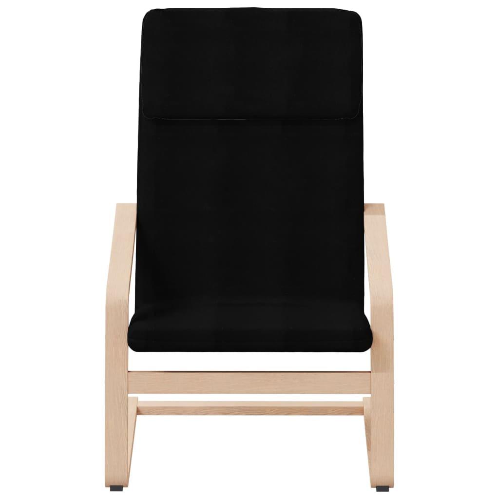 Relaxing Chair Black Fabric