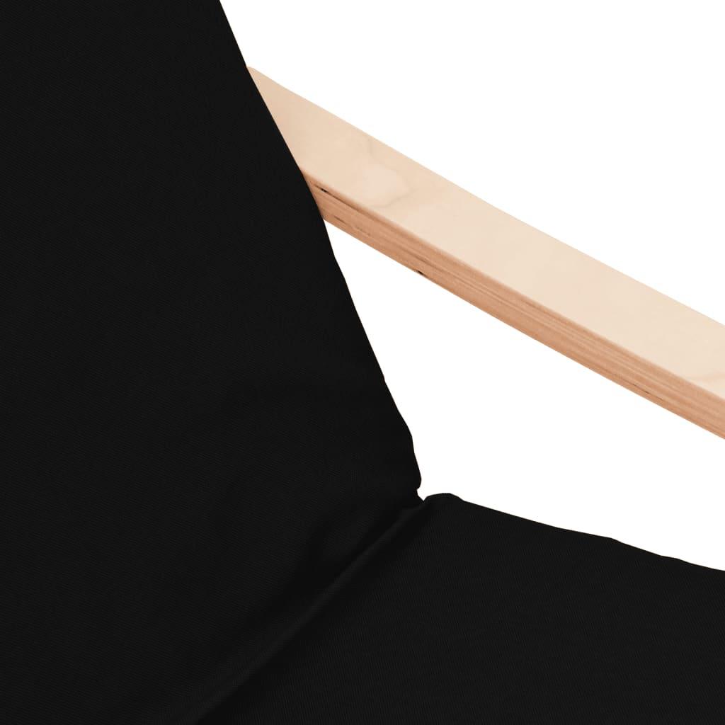 Relaxing Chair Black Fabric