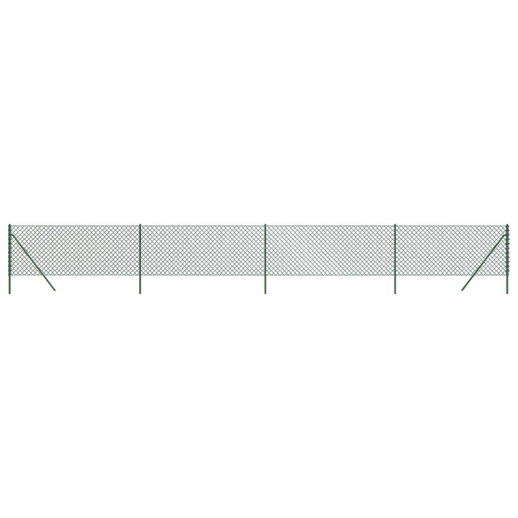 Chain Link Fence Green 1x10 m