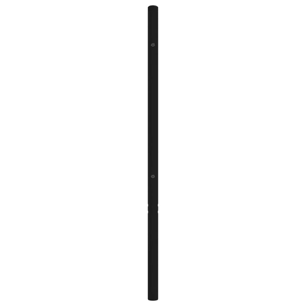 Metal Headboard Black 137 cm Double