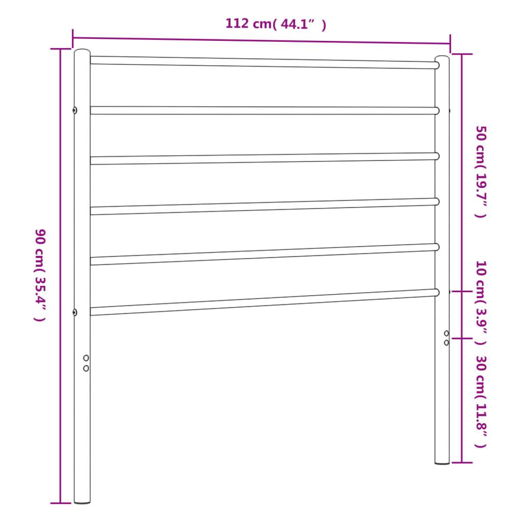 Metal Replace Headboard White 107 cm